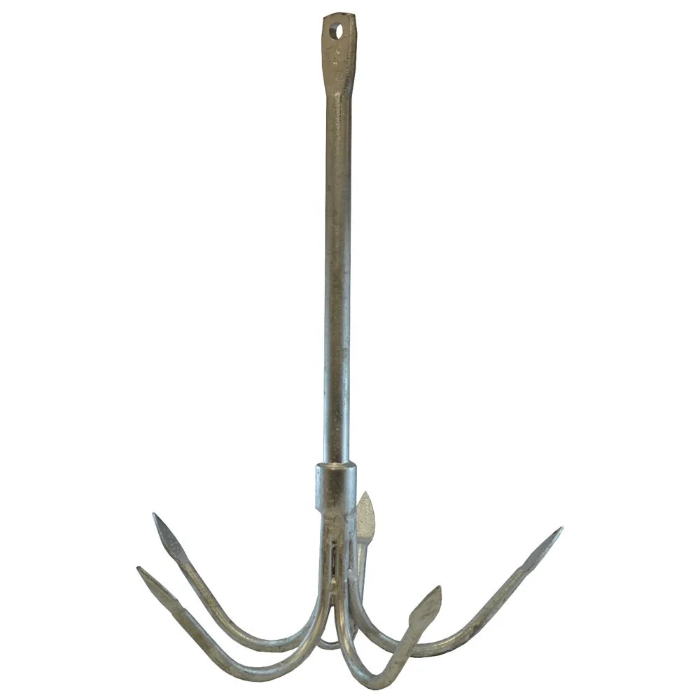 Boat Hard Holding Anchor with Strong Flukes Grapnel Anchors