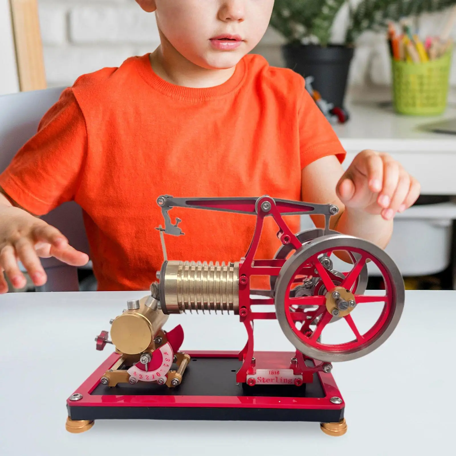 Fire Suction Sterling Engine Model Invention Toy for Kids Ages 6+ Years Old