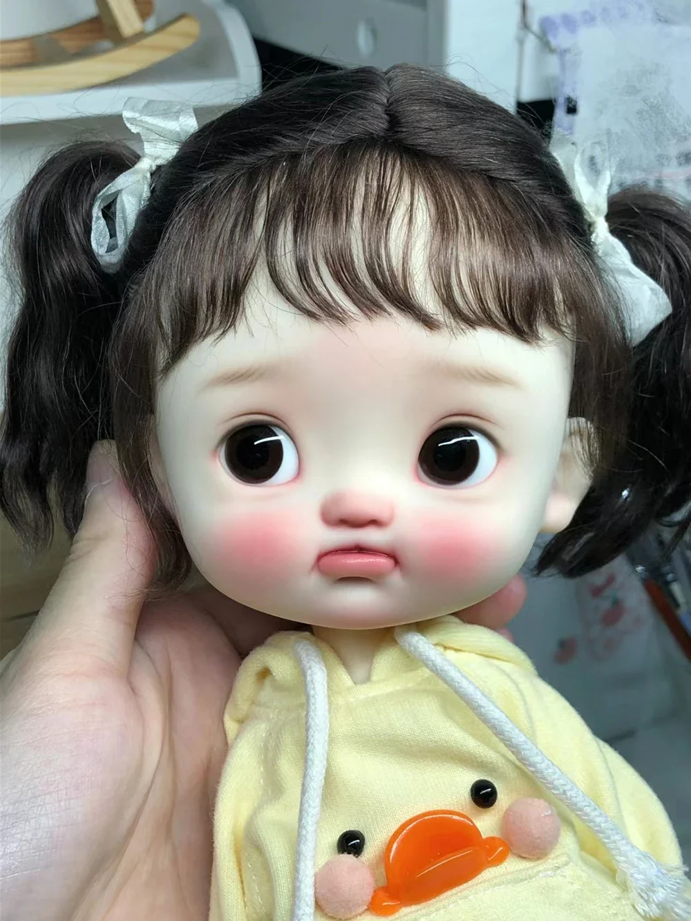 

Новая кукла sd для девочек ростом 25 см, BJD Q-baby 1/6, смоляная модель mimi, экшн-кукла, высокое качество, игрушка, точечный макияж, бесплатная доставка