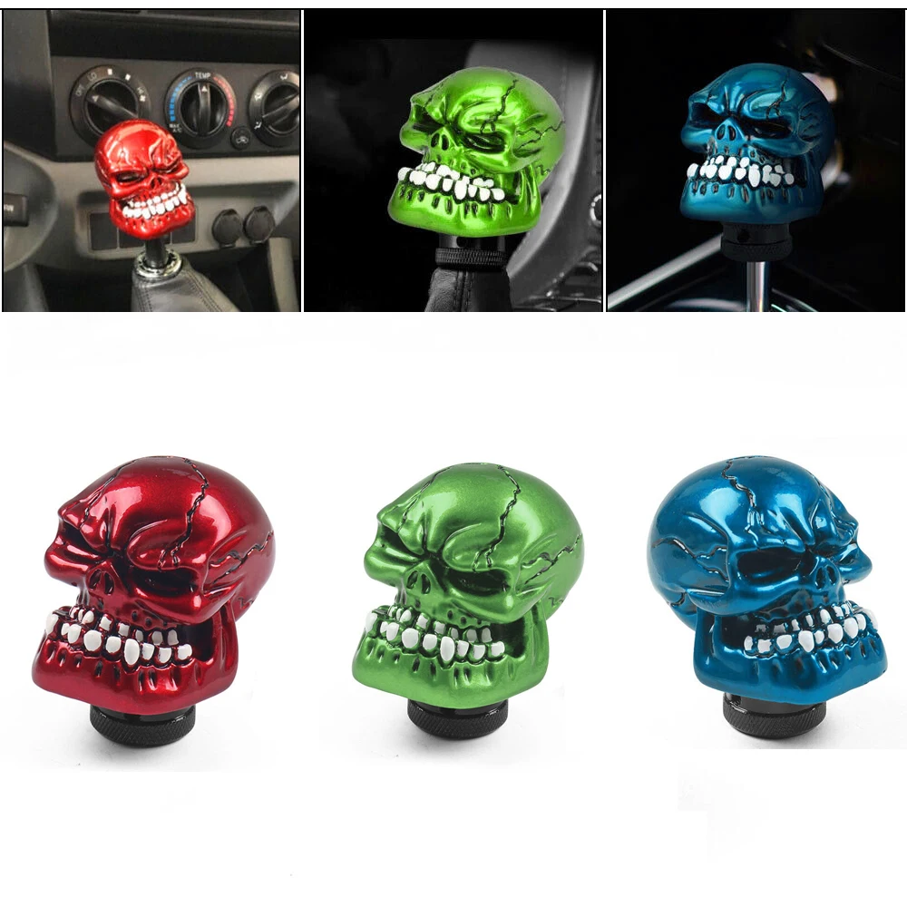 

1 Pieces Skull Head Big Tooth Shift Knob Universal Accessories Car Manual Shift Lever Head