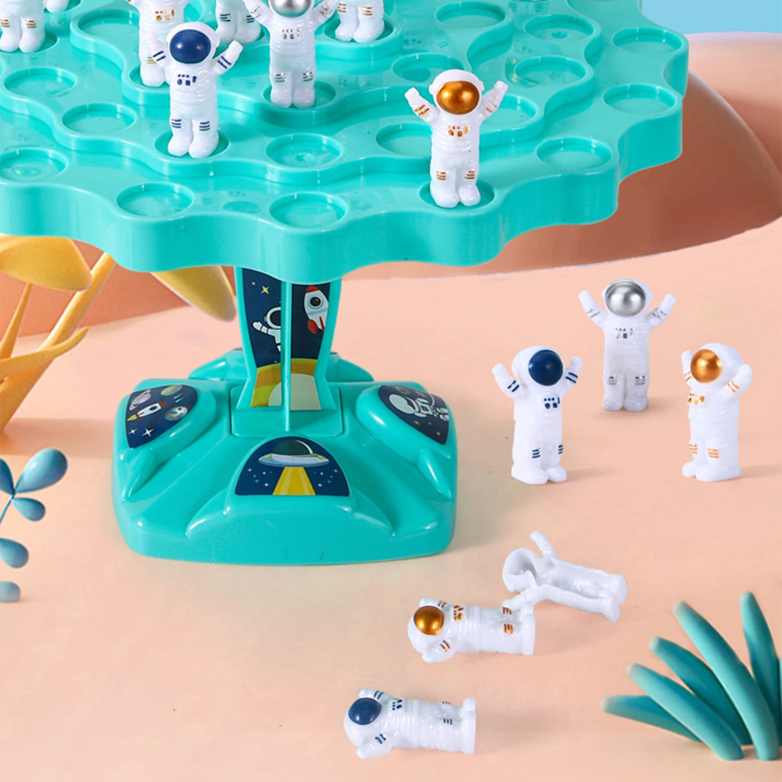 24/48 Stuks Kinderen Balanceren Perceptie Speelgoed Astronaut Balans Spellen Leuke Ruimte Puzzel Speelgoed Voor Kinderen Set Van Stapelen Bordspellen