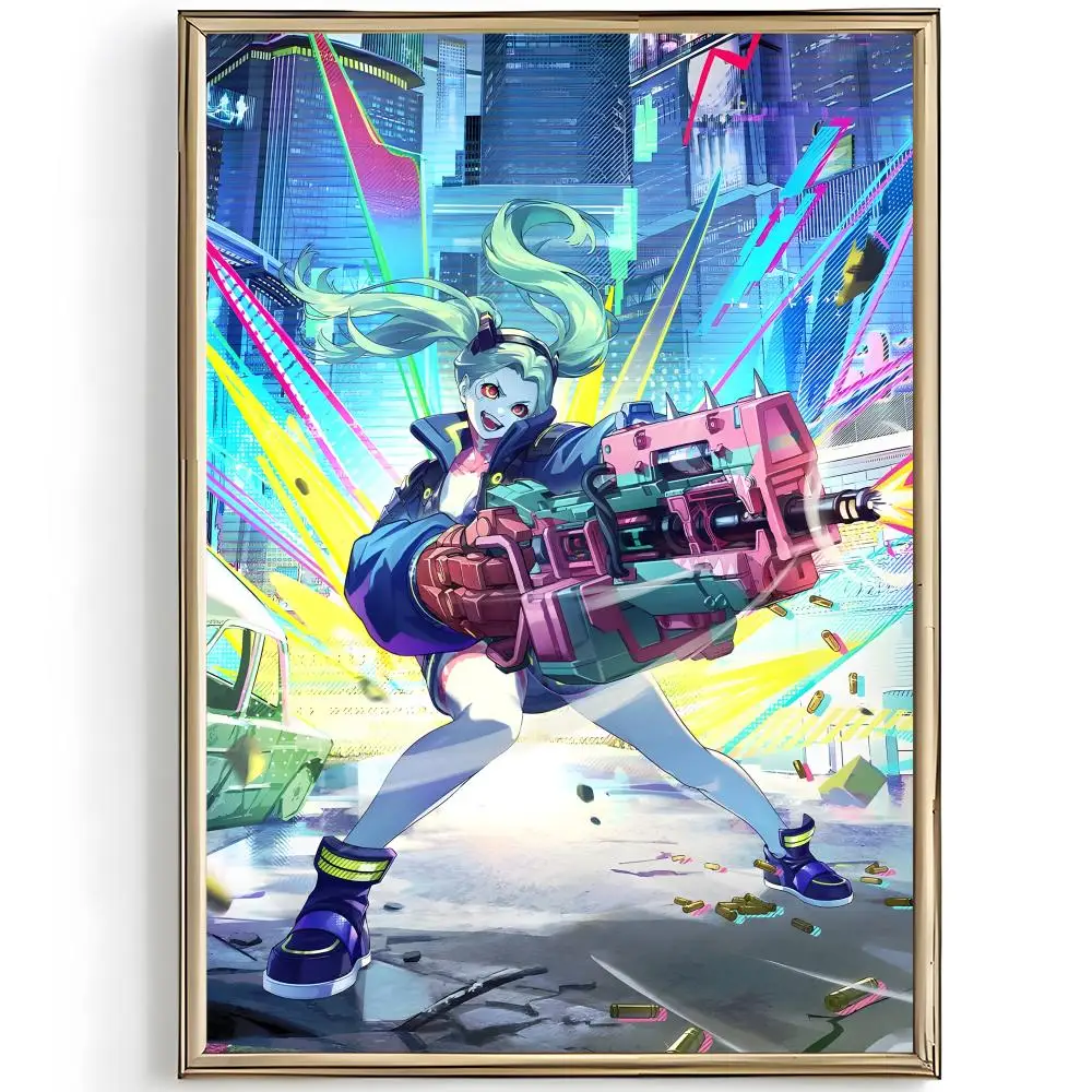 game character C-Cyberpunk Rebecca Poster Unique Home Decoration Ideas & Stylish Interior Art