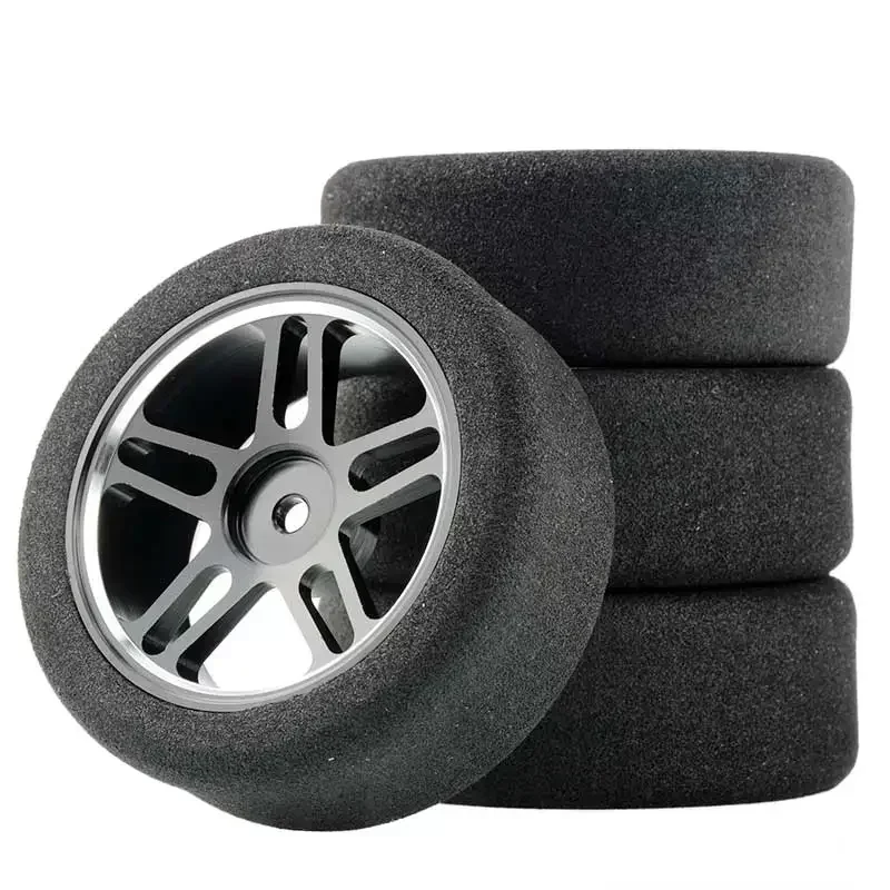 4pcs wltoys 144001 124019 124017 A959 parts on road foam tyres 68MM wheel fit 12MM hex for 1/16 1/14 1/12 remotre contrl cars view 3