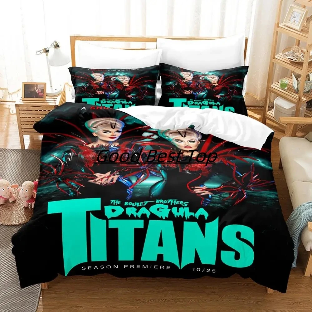 

2023 Boulet brothers dragula titans Bedding Set Single Twin Full Queen King Size Bed Set Aldult Kid Bedroom Duvetcover Sets Bed