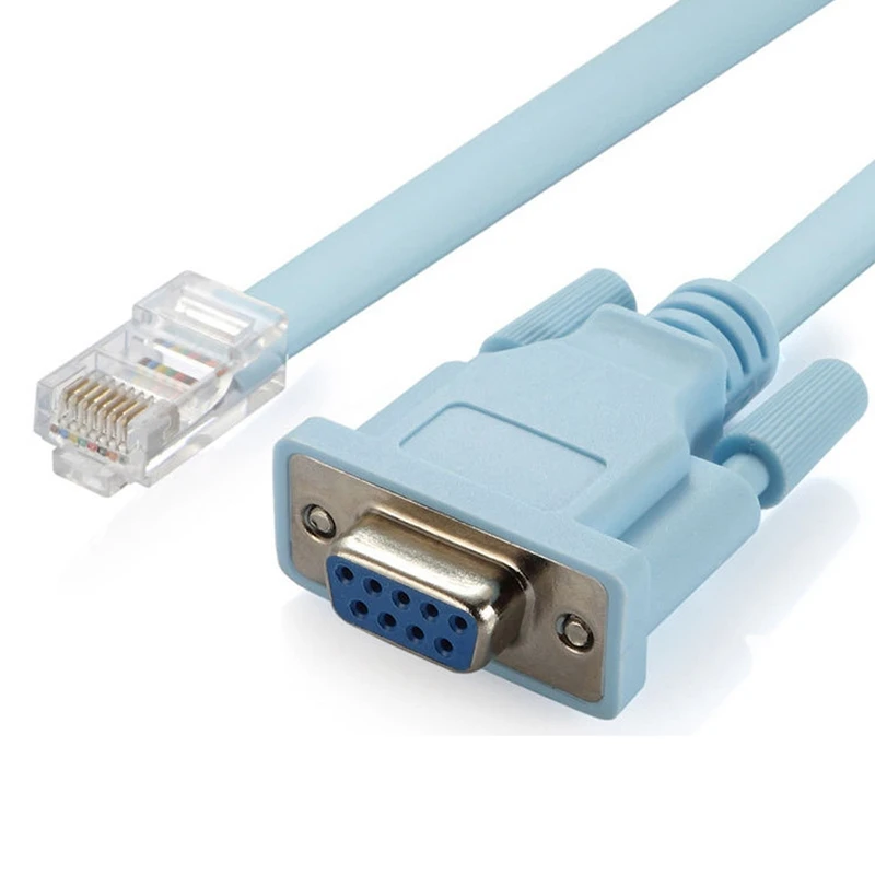 Cable de red RJ45, Cable Serial Rj45 a DB9 y RS232 a USB (2 en 1), adaptador Ethernet CAT5, Cable de consola LAN