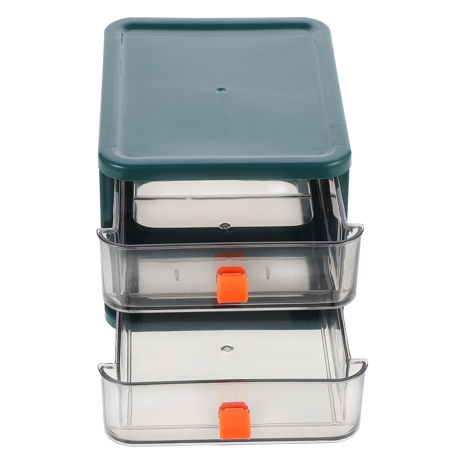 

1 pc Desktop Storage Box Multi-Deck Drawer Design Transparent Pp Sundries Holder For Office Study Room Stationary Storage Box