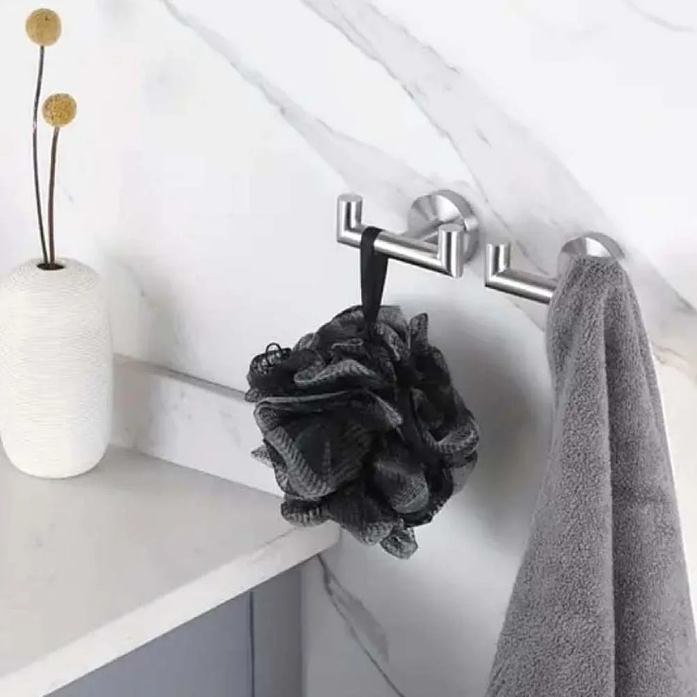 

Storage Rack Wall Coat Clothes Hook Entryway Organizer Home Decor Bathroom Towel Hanger Need Mounted Stainless Steel