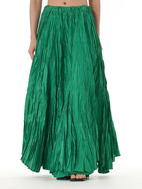 

Юбка большого размера с высокой талией, однотонная уличная одежда, свободные длинные брюки, летняя коллекция, прямой крой, китайский производитель