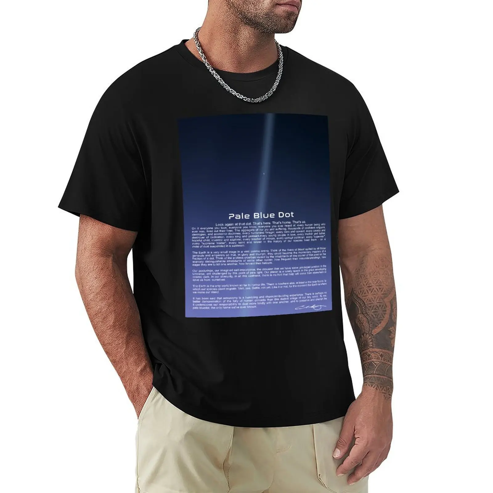 

Pale Blue Dot T-Shirt custom shirt Man t-shirt anime shirts men