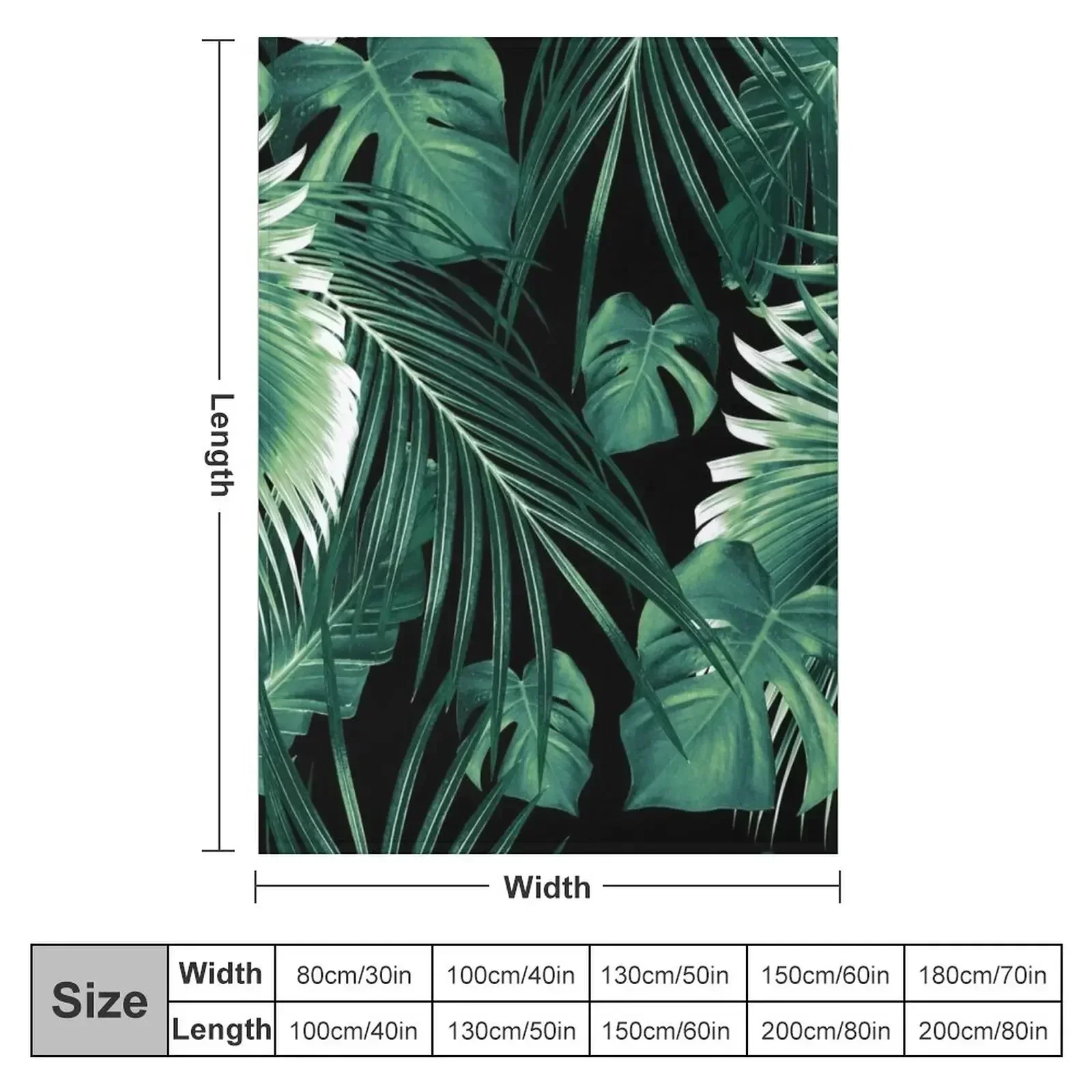 Tropical Jungle Leaves Dream #6 #tropical #decor #art Throw Blanket for sofa Heavy Blankets