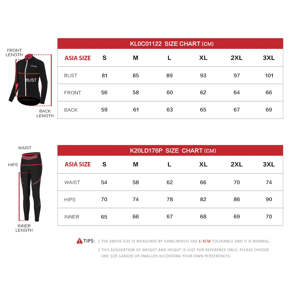 Santic Winter Fleece Cycling Sets for Women Outdoor Windproof MTB Bike Jackets Thicker Trousers Bicyle Sports Clothing Suit