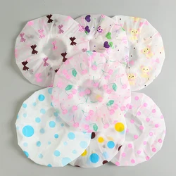 3pcs Women Bath Hat Thickened Waterproof And Oil Fume Cap Ladies Spa Hair Salon Supplies Shower Cap Bathroom Accessories