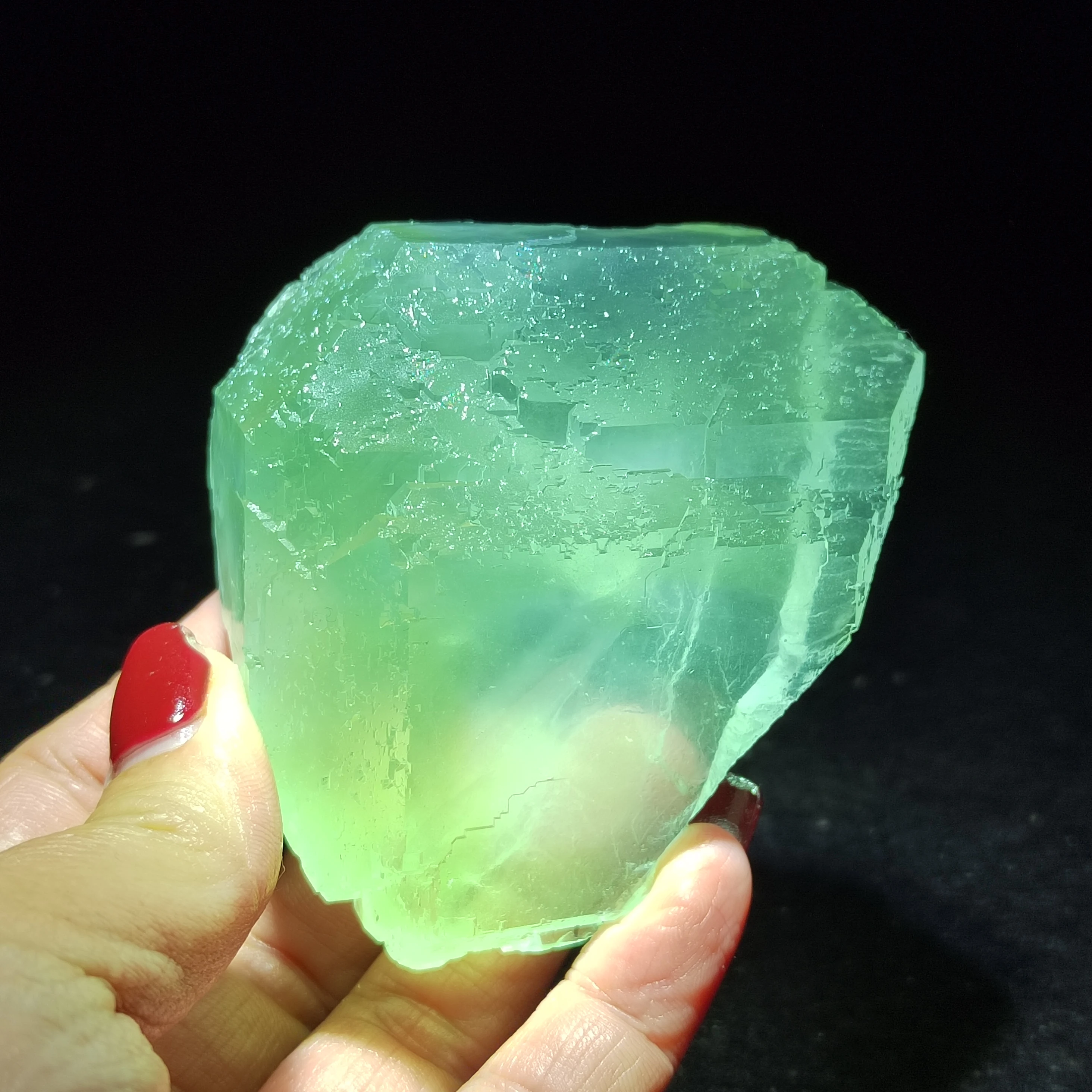 100.8g-237.3g100% natural ladder grass green fluorite mineral sample raw stone home decoration healing aura stone and crystal