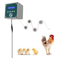 Automatic Chicken Coop Door Controller 100 To 240V Programmable Timer Electric Chicken Door Actuator Motor Set for Farm
