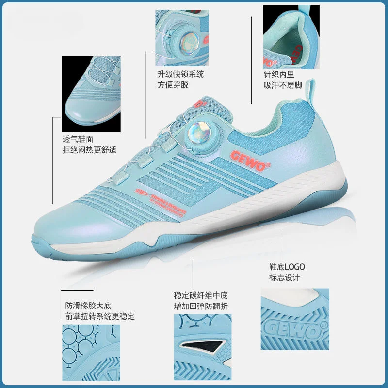 

2024 New Badminton Shoes Mens Breathable Sports Shoe Unisex Quick Lacing Table Tennis Shoe Couples Designer Court Shoe