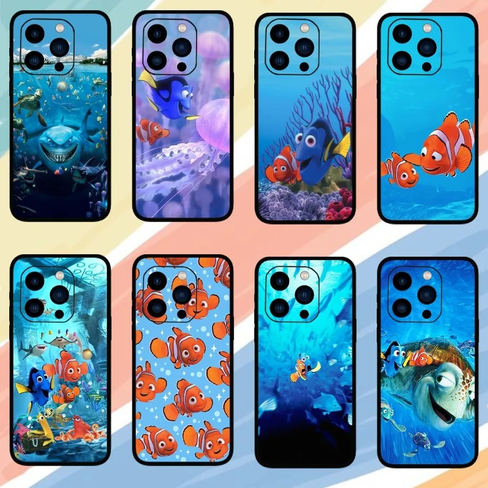 MINISO Finding Nemo Phone Case For iPhone 15 14 13 12 11 Pro Max mini XS XR X 8 Plus SE Cover