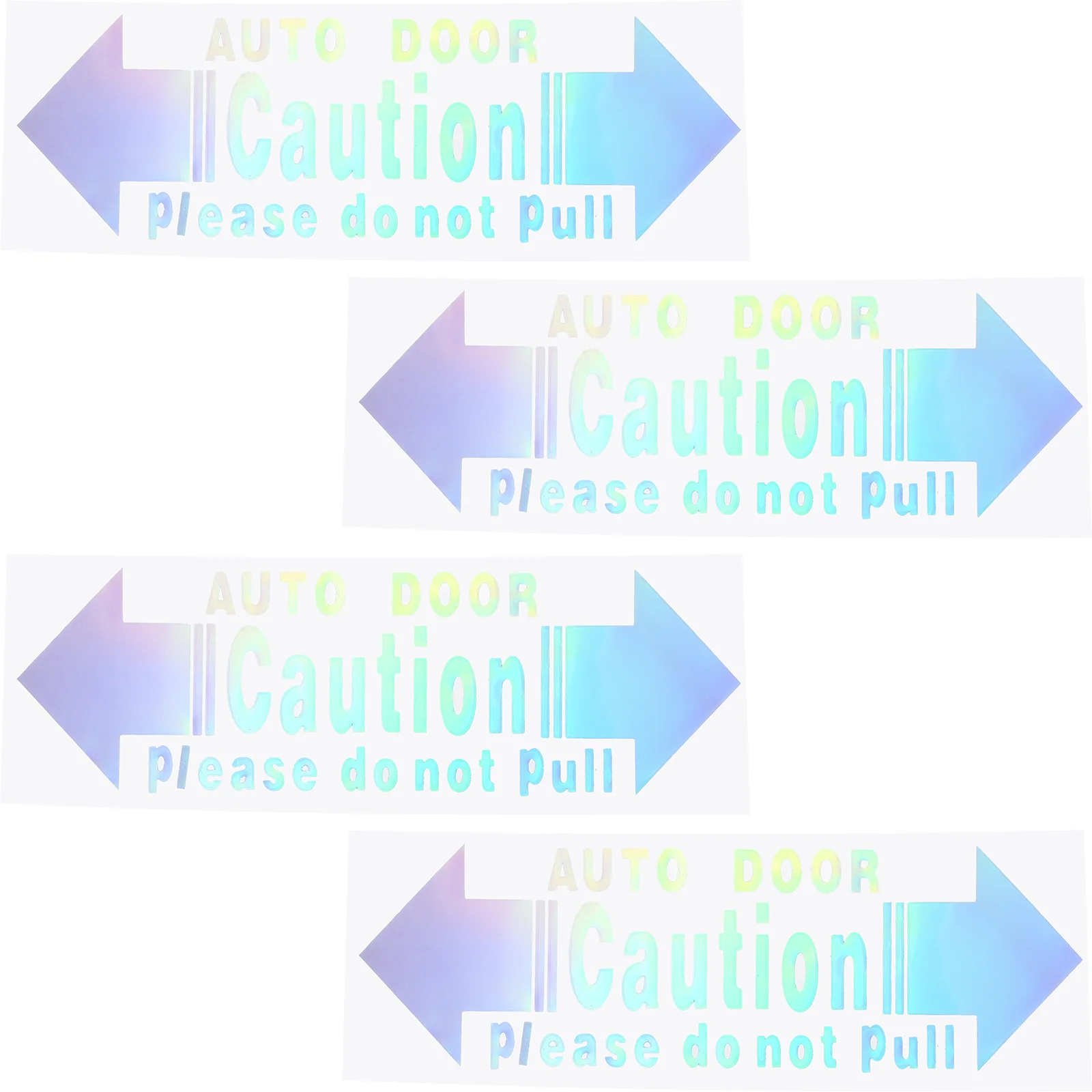 

4Pcs Automatic Door Sticker Driver Will Open Car Decal Not Touch Warning Waterproof Vinyl Decals Auto Window Cool Car Stickers