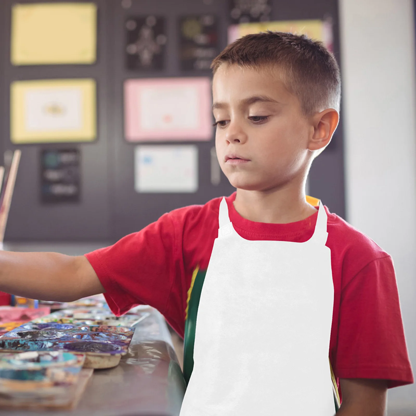 

25 Pcs Craft Aprons 's Painting Crafting White Art Smocks for Artists