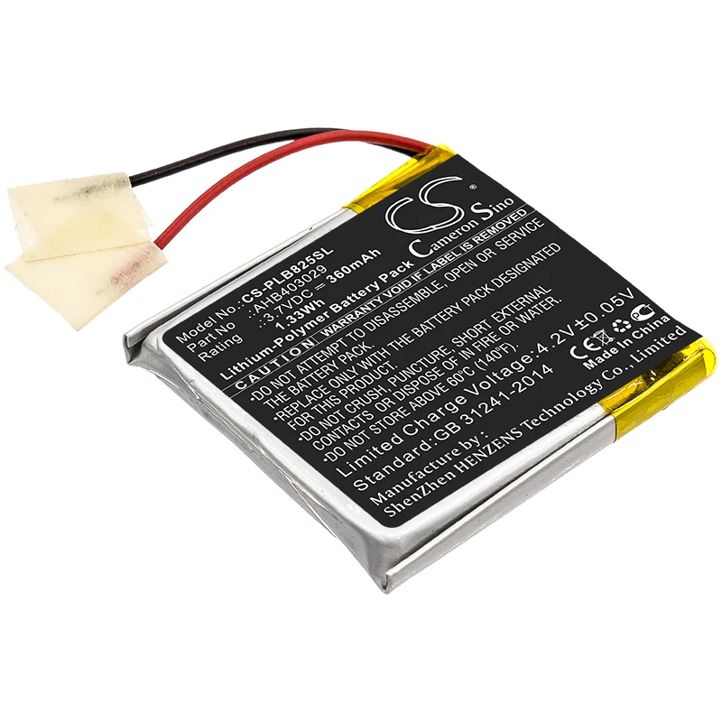 

Li-Polymer Wireless Headset Battery for Plantronics, 3.7V, 360mAh, Compatible Models:B825M, Voyager Focus 2, Voyager Focus B825