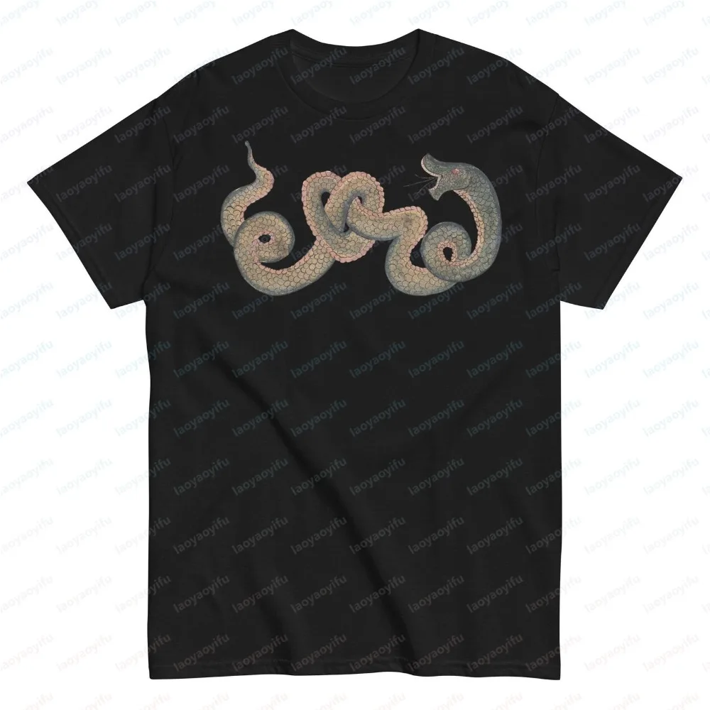 Unisex Love Snake Renaissance T-shirt Graphic T Shirts Women Clothing Harajuku Funny Outdoors High Quality Cotton Short-sleev