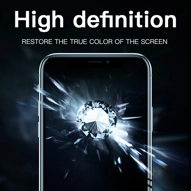 Tempered Glass for iPhone 11 12 13 14 15 Pro Max Glass iPhone XR X XS 7 8 6 6s Plus 12 Mini SE Protective Screen Protector Glass