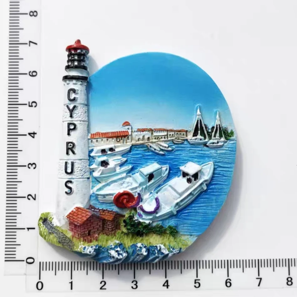 Europa Cyprus 3D Flavour Koelkastmagneet Toeristische Souvenirs Koelkast Magnetische Stickers Reiscollectie Cadeau