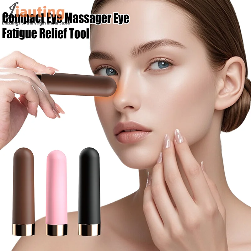 Portable Vibrating Eye Massager USB Rechargeable Eye Fatigue Relief Tool Eye Beauty Devices Massager 10 Modes Lotion Absorption