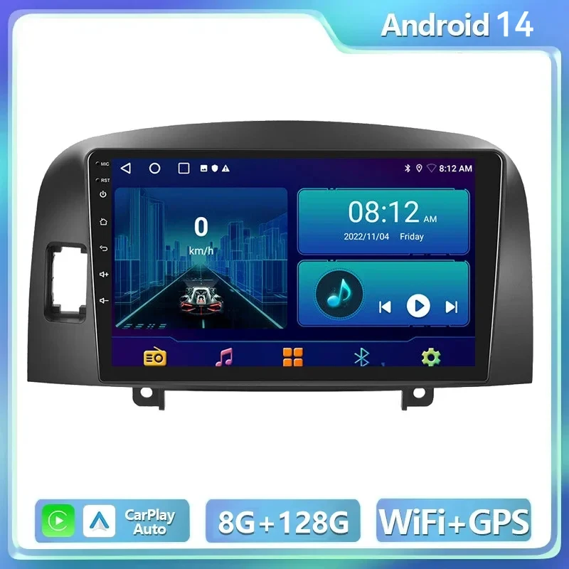 

Android 14 For Hyundai Sonata NF 2004-2007 2008 Car Radio Stereo Multimedia Video Player Navigation GPS Wireless Carplay RDS DSP