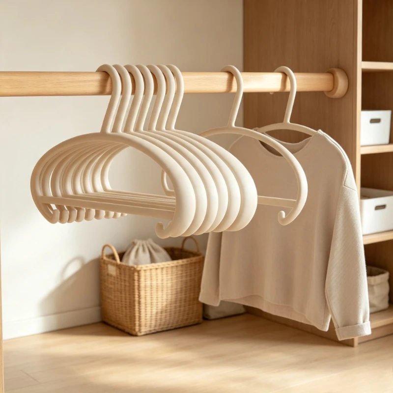 Non-slip Heavy Duty Clothes Hanger, Anti-mark Thickened Plastic Garment Rack Organizer for Sweaters, Durable Drying Holder.