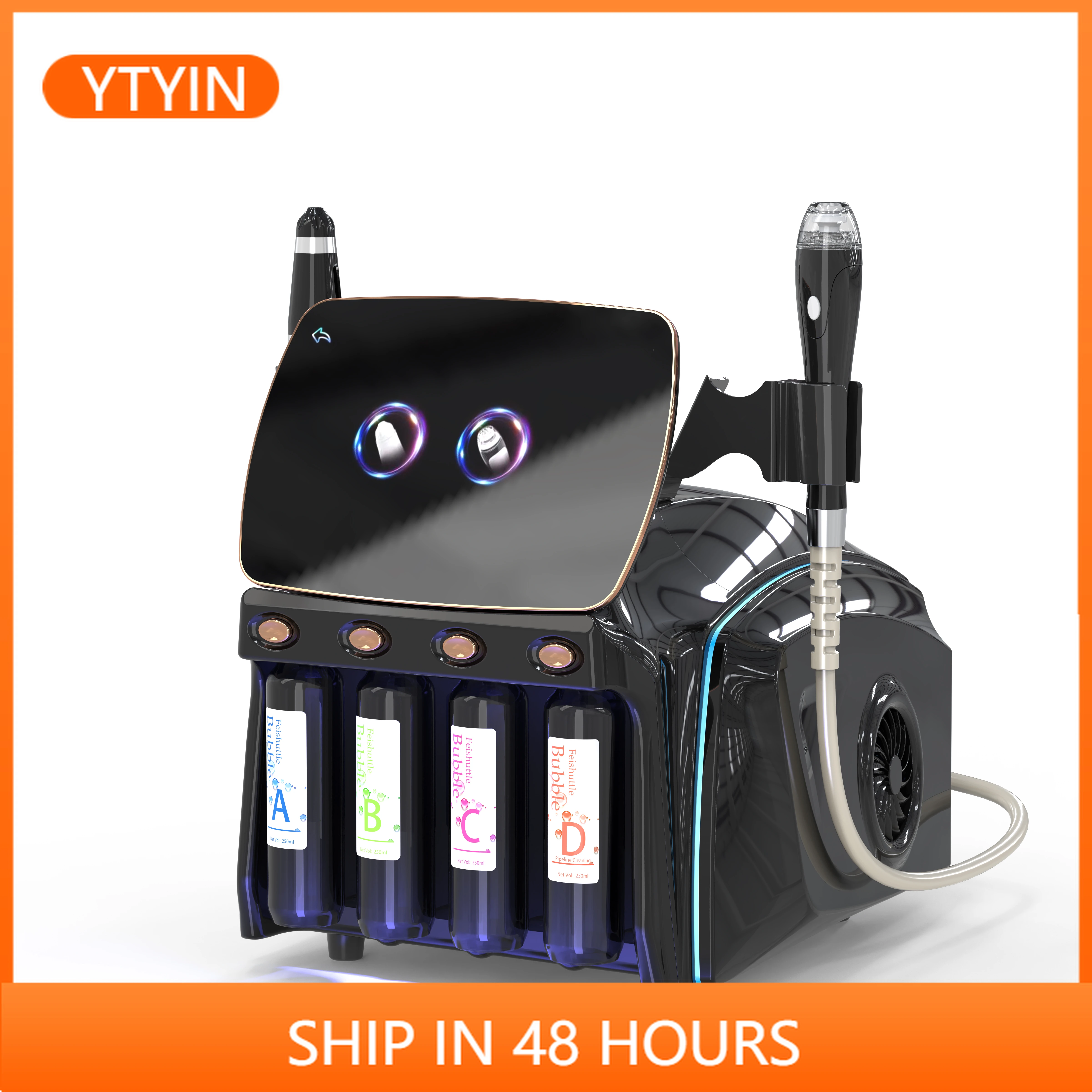 

YTYIN2-in-1 Hydro Oxygen Hine Small Bubble Water Aqua Rejuvenation Facial Device ABS Deep Cleansing Aqua Rejuvenati