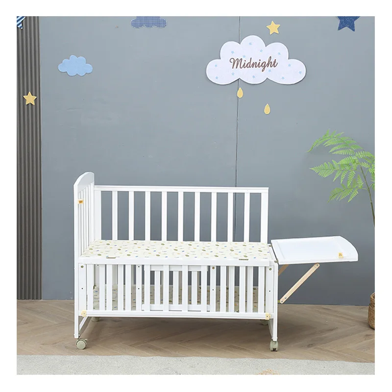 Diaper Hanging Storage Bag Organizer Modern Cot Crib Mobiles Wooden Baby Bed Kids Cribs for New Born