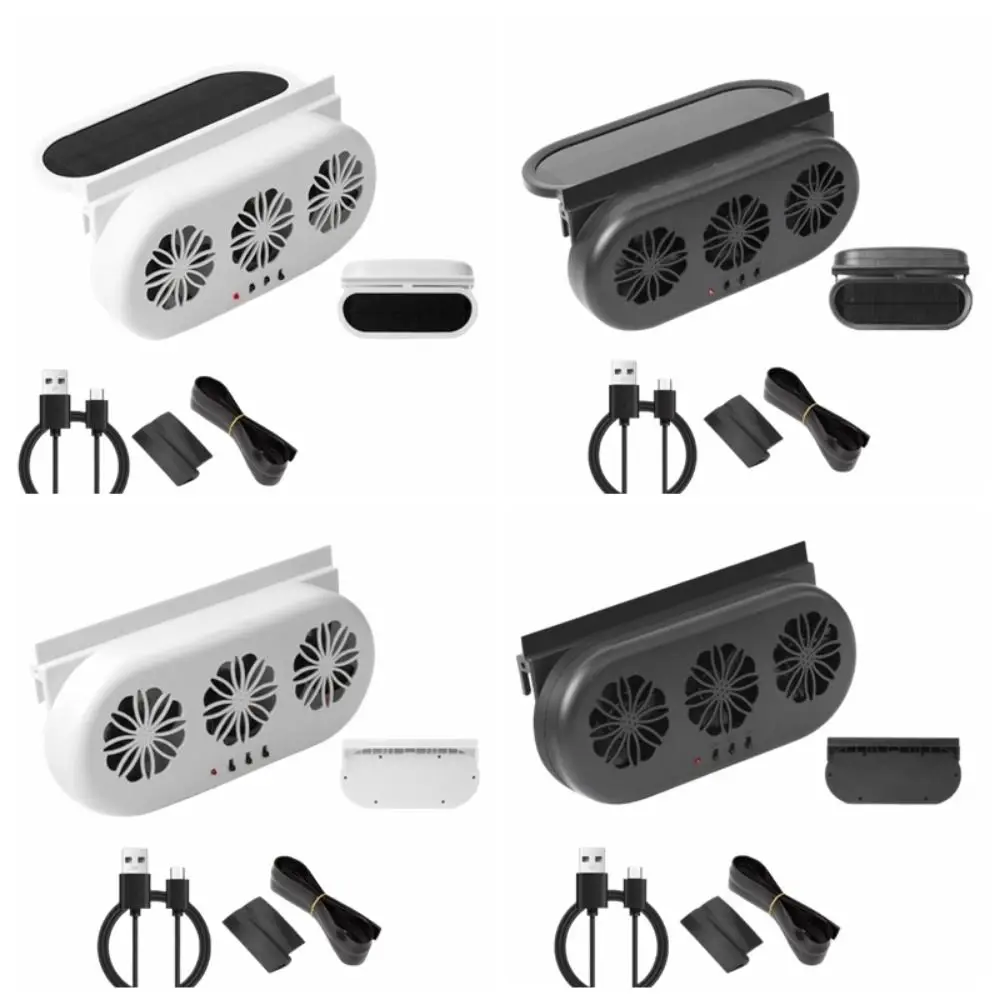 

Solar Charging Solar Car Exhaust Fan Car Air Circulation Heat Dissipation Solar Powered Car Ventilator Strong Wind 3 Fan