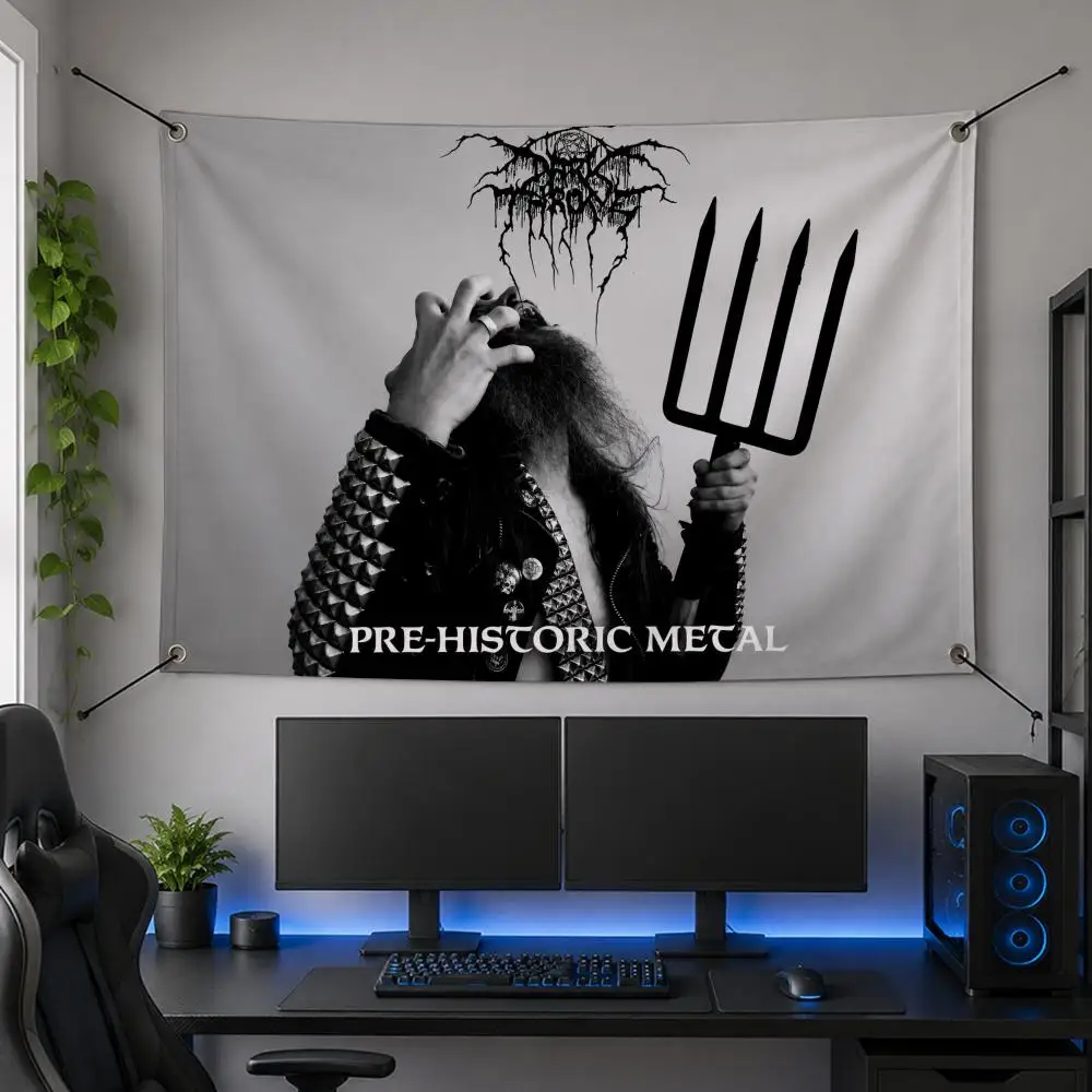 Band Norwegian Black Metal Heavy D-Darkthrone Flags Flag Banner for Bedroom Dorm Party Home Living Room Game Room Gift