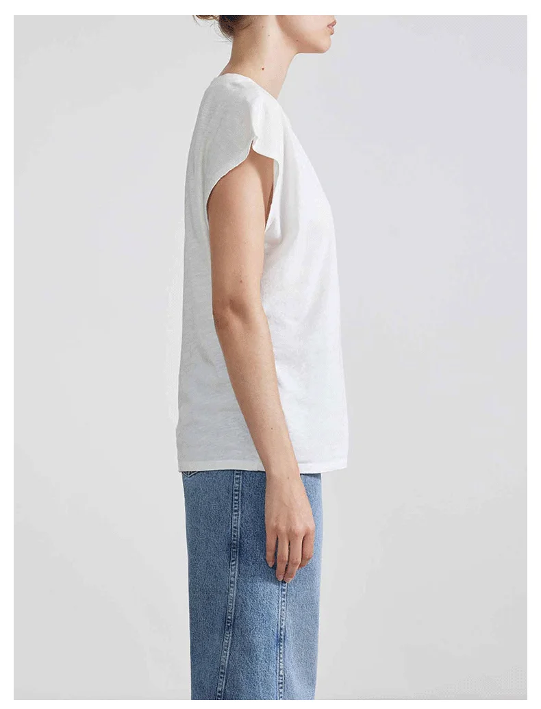 綿 100% の Tシャツ女性のための 2025 夏半袖 Tシャツストリートトップス原宿服女性 Camisetas