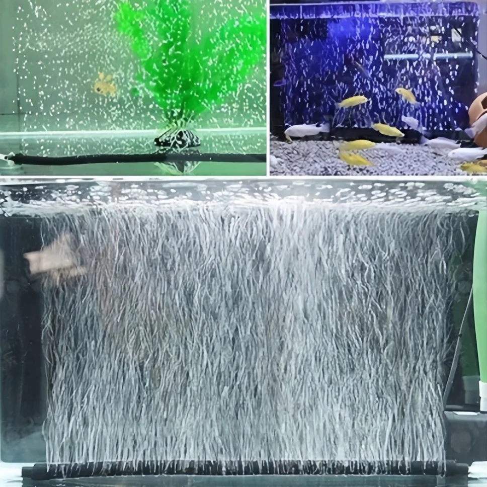 Aquarium-Luftblasenleiste aus Gummi, biegbar, für Sauerstoffpumpe, Sauerstoffanreicherung, selbstsinkend, weiche Luftauslassleiste – Detail 10