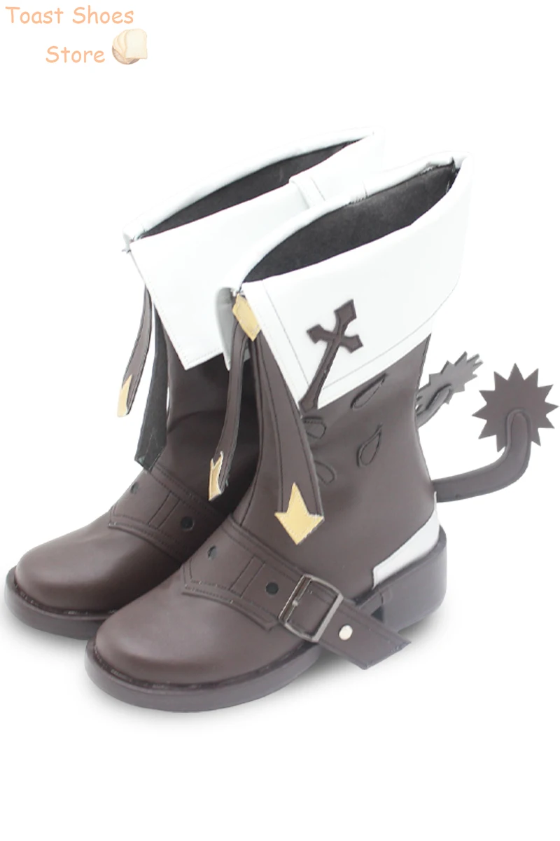 Zapatos de Cosplay de polipiel para Halloween, botas de carnaval, utilería de disfraz, zapatos de Mika Schmidt GenshinImpact