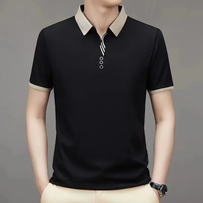 

Men's Short Sleeved POLO Business Casual Pelf Fashion Polo Summer Popular T-shirt Golf Men's Polo Top