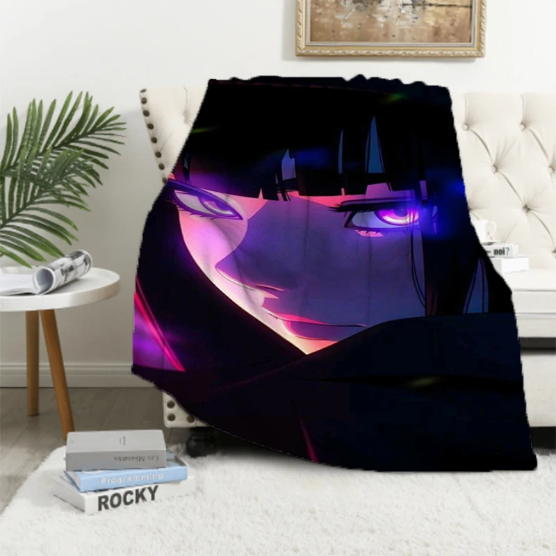 

Japanese Anime Girl Blanket Anime Action Flannel Novelty Warm Throw Blanket for Bed Sofa All Season Travel