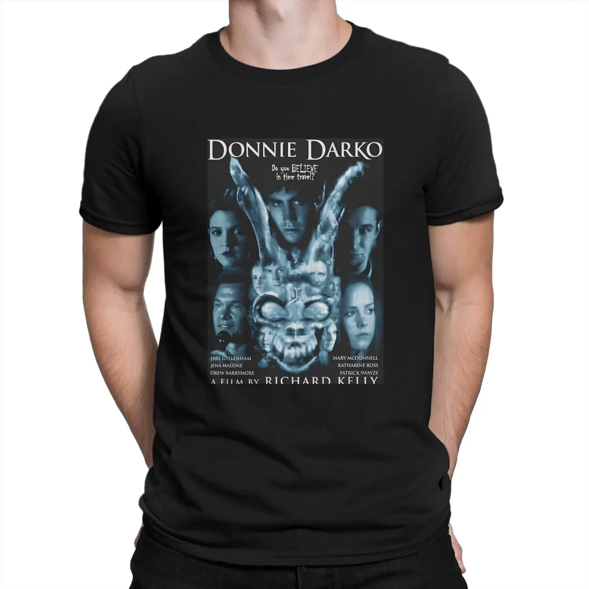 Men's T-Shirt Sci Fi Cult Casual 100% Cotton Tee Shirt Short Sleeve Donnie Darko T Shirts O Neck Clothes Gift