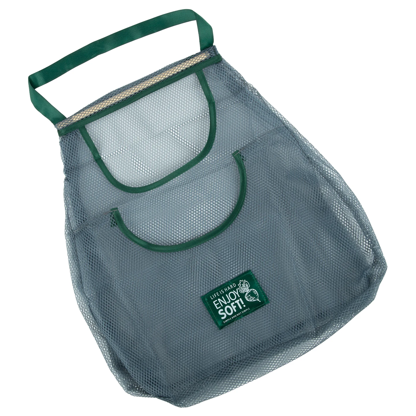 Kitchen Storage Bags Mesh Bag Hanging Bag Hollow Breathable Kitchen Wall-hanging Type Fruit Vegetable Storage Bag