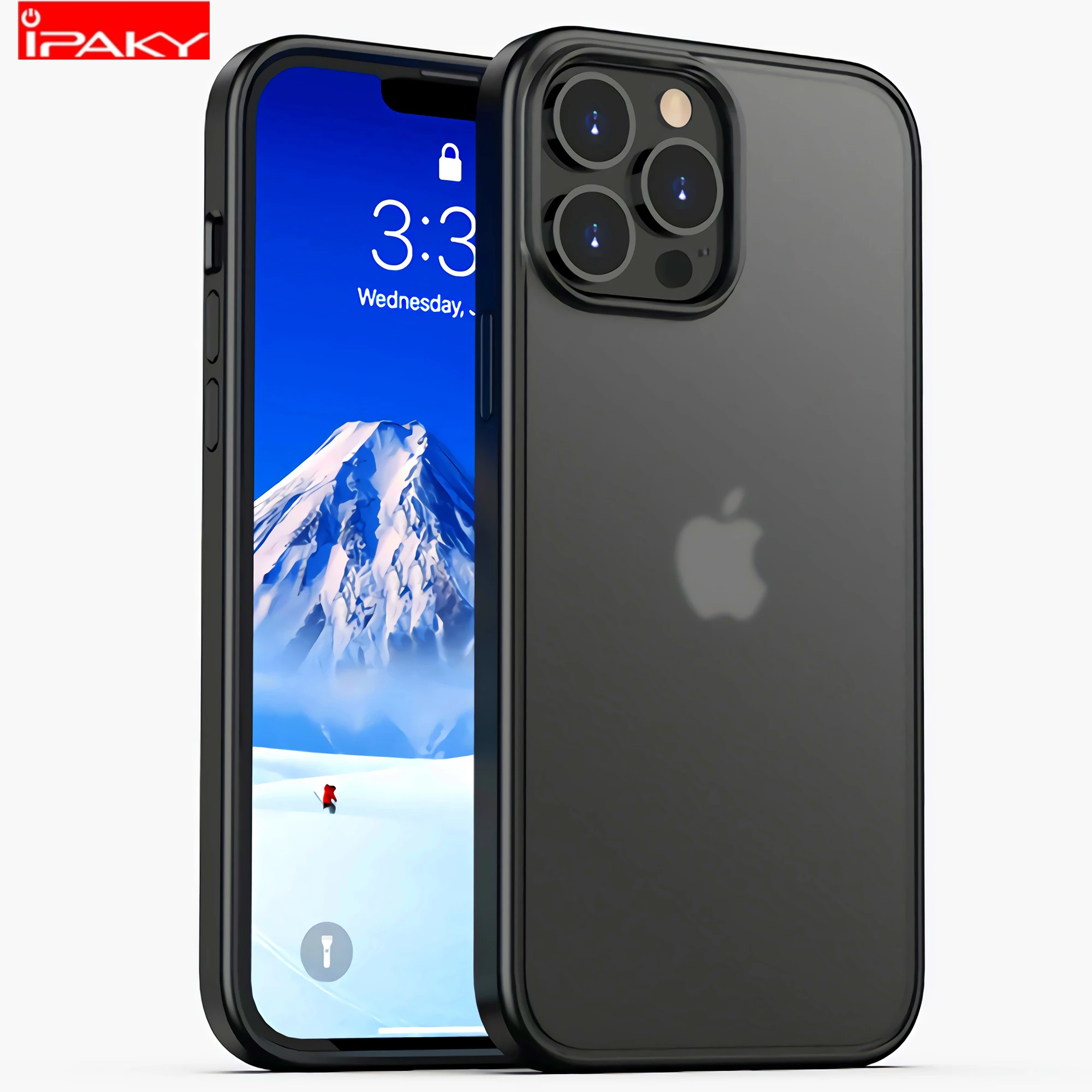 

IPAKY for iPhone 13 12 11 Case for iPhone 7 8 Plus Xs Max Xr Case Matte Transparent Shockproof Cover for iPhone 11 12 13 Pro Max