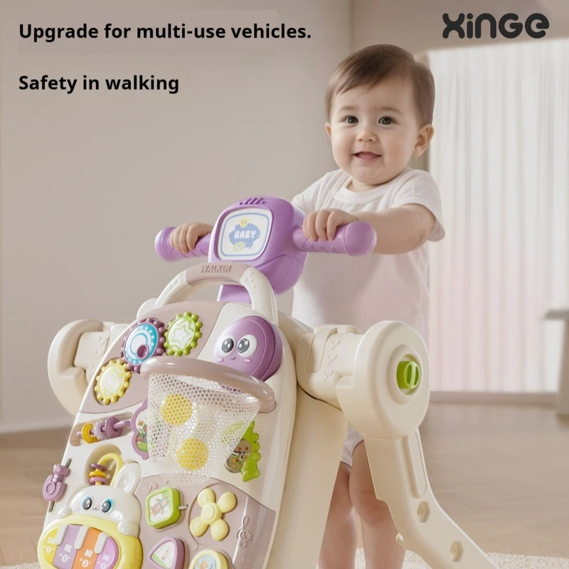 Xinge Baby Walker Multifunctional Activity Panel Anti Rollover Learning Walking Helper For Toddlers