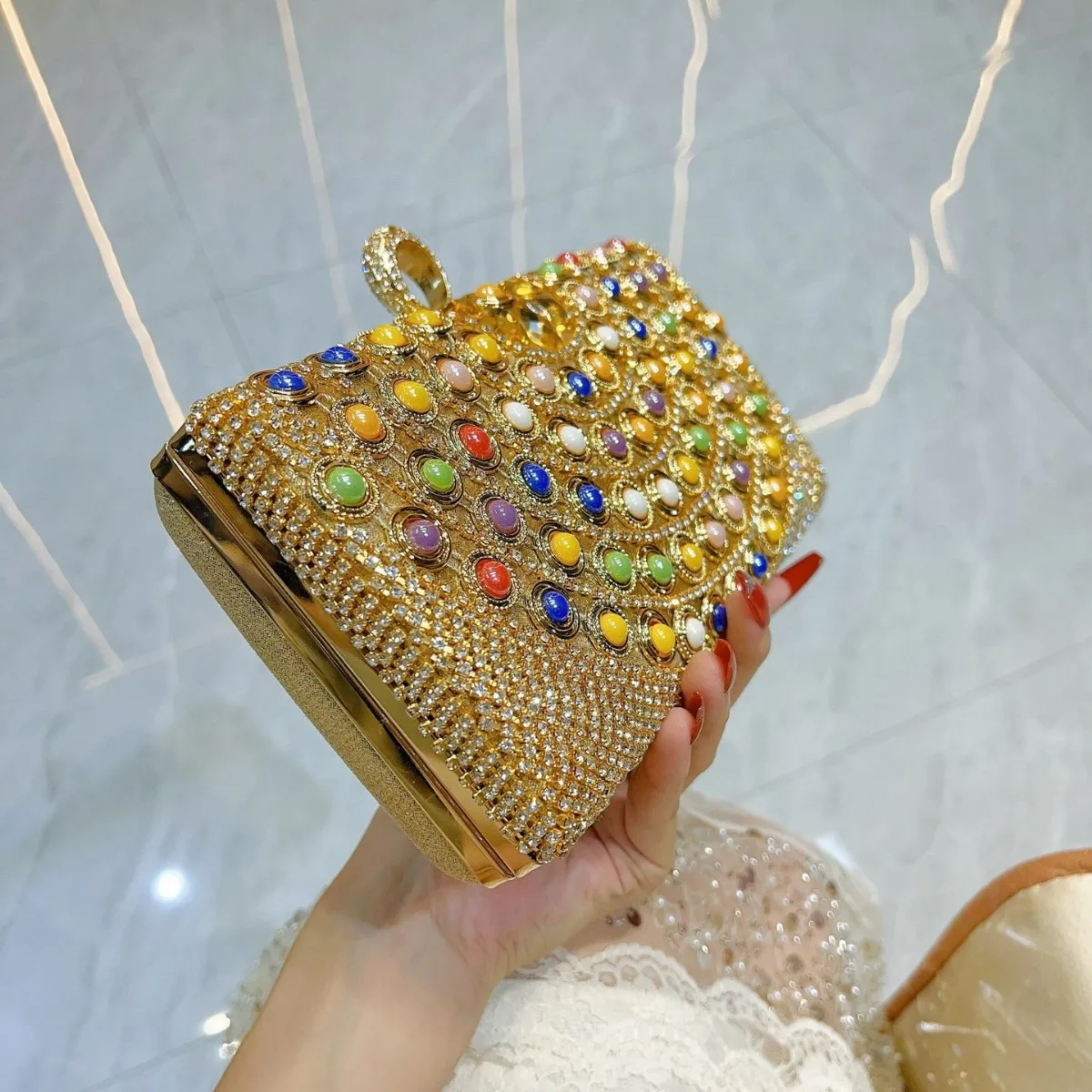 Bolso Banquete Diamantes Noche Fiesta Boda - usage example