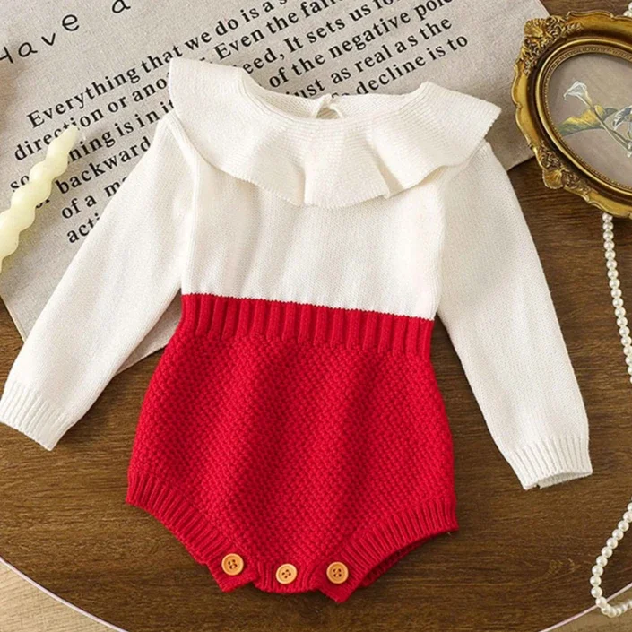 Girls Onesie 2026 Spring And Autumn New Childrens Clothing Girls Baby Fashion Sweet Sweater Onesie Casual Simple Lovely