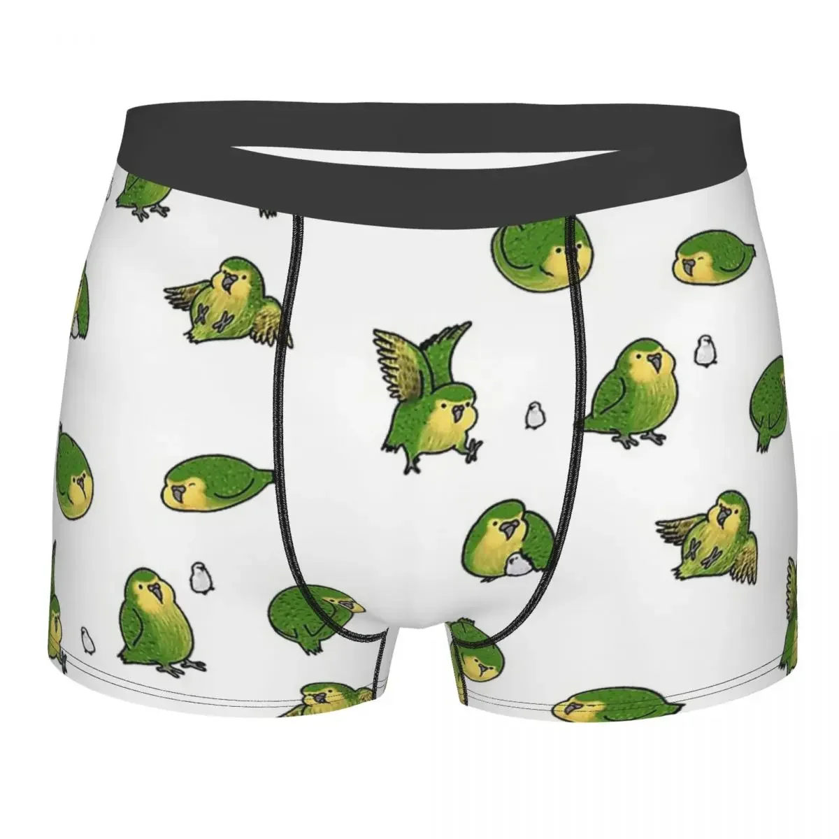 Kakapo Parrot Kaka Po Strigops Habroptila Bird Birds Happy Underpants Homme Panties Man Underwear Ventilate Shorts Boxer Briefs