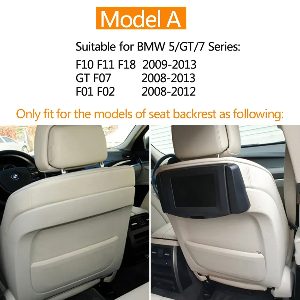 Car Seat Back Pack Leather Backrest Storage Pocket Cover Fit For BMW 5 7 GT Series F10 F11 F01 F02 F07 2009 2010 2011 2012 2013