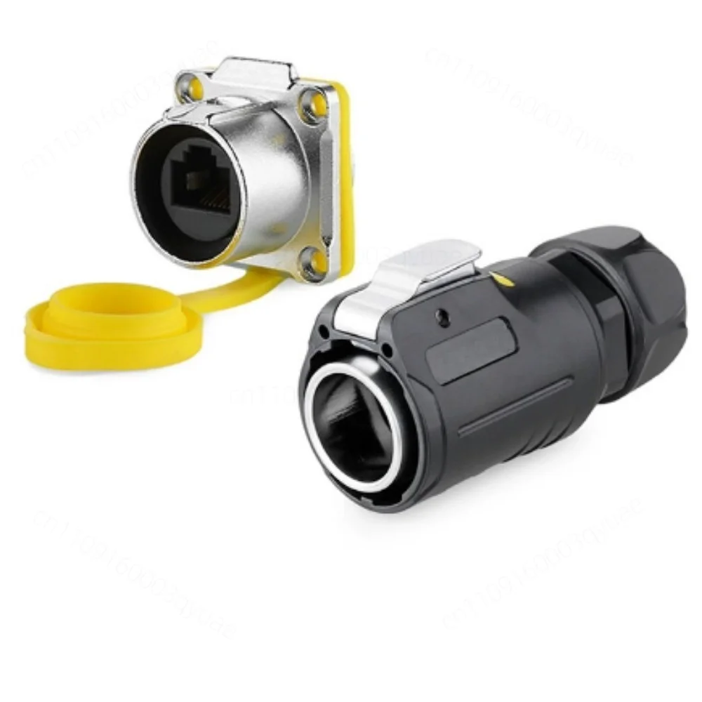 lp-24-network-cable-waterproof-connector-rj45-plug-with-wire-for-monitoring