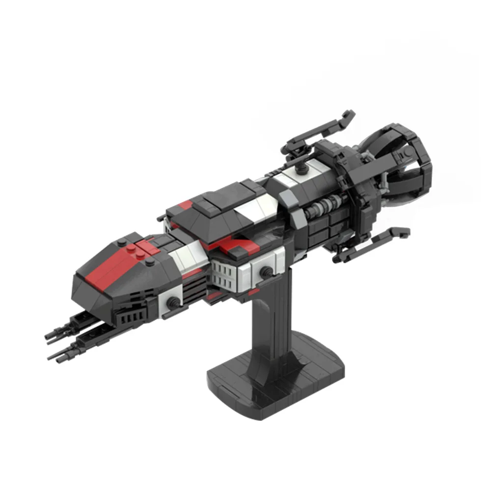 

Gobricks MOC Rocinante S4 Building Blocks Model The Expanse Mini Rocinante S4 Spaceship Bricks Assembly Toys Kids Birthday Gift