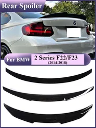 Alerón de parachoques trasero estilo MP M4 PSM, negro brillante, alerón de techo de fibra de carbono, cola de ala de maletero para BMW Serie 2 F22 F23 F87 2014-2021