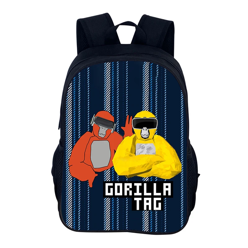 Mochila escolar con etiqueta de gorila, Mochila escolar con etiqueta de gorila, Mochila con etiqueta de gorila, Mochila para estudiantes, regalo de Navidad